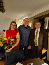 Der Vorstand Herbert Kropstat und unser Landtagsabgeorndeter, Harry Scheuenstuhl, freuten sich riesig über die Nominierung