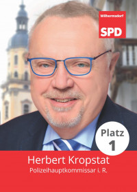Herbert Kropstat, unser Bürgermeisterkandidat, Liste 5, Platz 1