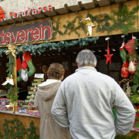 Stand des SPD-Ortsvereins auf dem Weihnachtsmarkt 2015